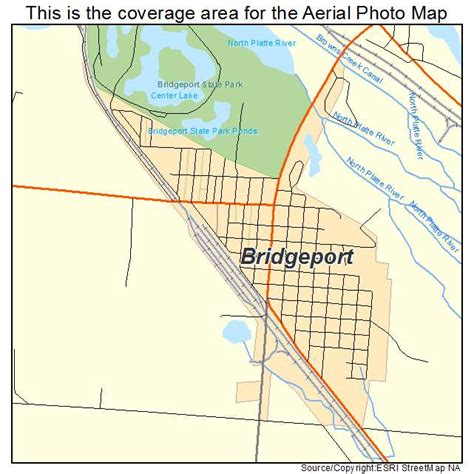 Aerial Photography Map of Bridgeport, NE Nebraska