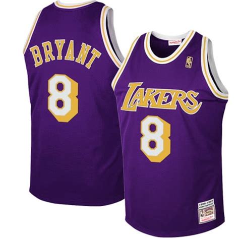 Mitchell & Ness Los Angeles Lakers #8 Kobe Bryant Purple 1997 Authentic ...