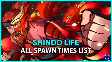 Shindo Life All Spawn Times List (2023) - Gamer Tweak