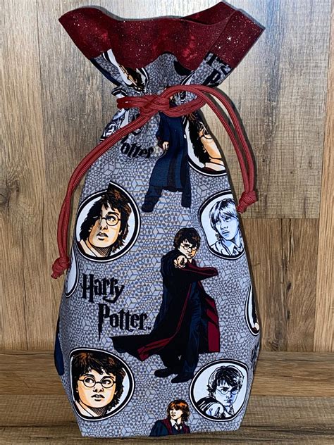 Fabric Gift Bag Harry Potter gift bag Reusable fabric | Etsy