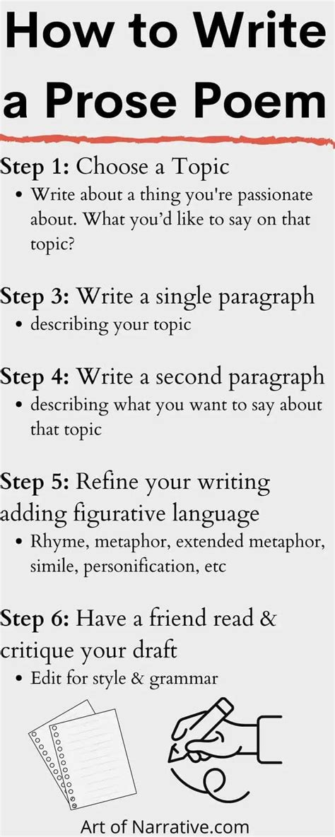 How to Write Prose Poetry: a Six Step Guide - The Art of Narrative