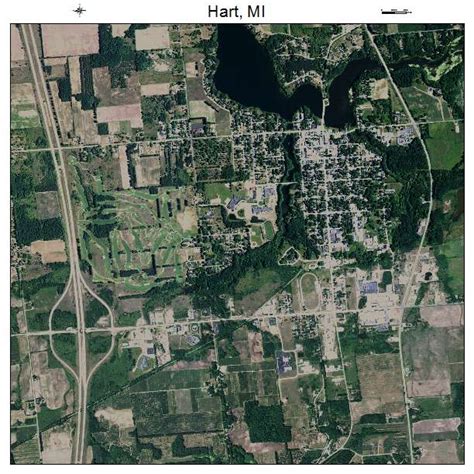 Aerial Photography Map of Hart, MI Michigan