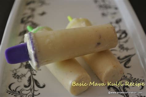 Mava Kulfi using condensed milk recipe,how to make basic mava kulfi at home - Priya's Curry Nation