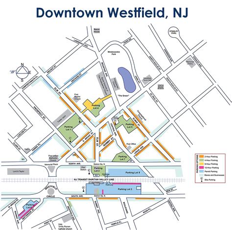 Downtown Westfield Map | Westfield, NJ