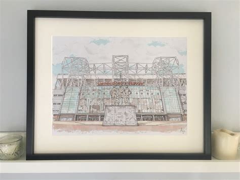 Buy Manchester United - Man Utd - Old Trafford Stadium - Print - Wall ...