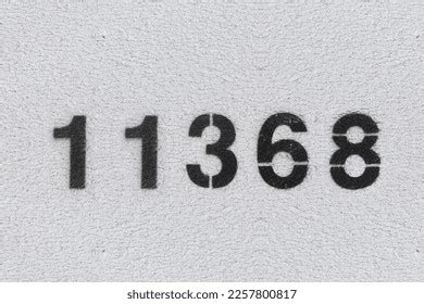 Black Number 11368 On White Wall Stock Photo 2257800817 | Shutterstock