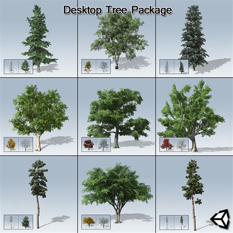 Desktop Tree Package (Unity) - SpeedTree