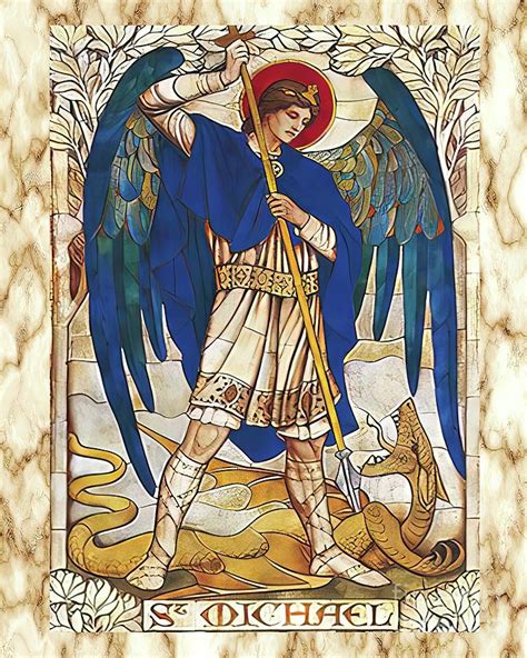 St MIchael the Archangel Angel Saint Mixed Media by Iconography - Pixels