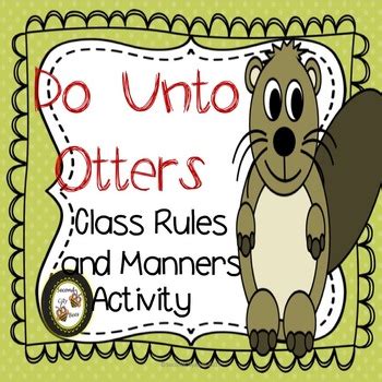 Do Unto Otters Book Companion and Activity by Second City Bees | TpT