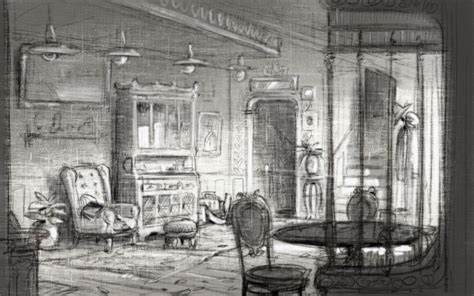 Victorian room drawing | Sterling Sheehy's Art Archive | Victorian room ...