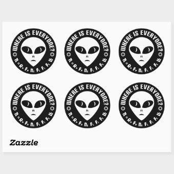 Drake Equation vs Fermi Paradox Astronomy Classic Round Sticker | Zazzle