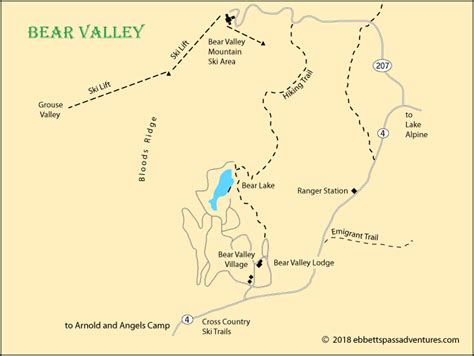 Bear Valley California Map | Zip Code Map