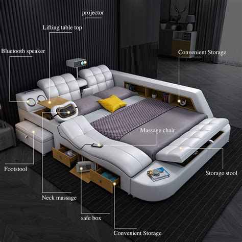 Description Sophia Tech Smart Ultimate Bed | Futuristic Furniture This futuristic bed is the ...