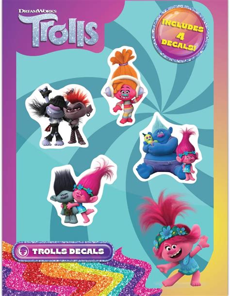 DreamWorks Trolls Vinyl Decals - Biggie, DJ Suki, Poppy, Branch, King ...