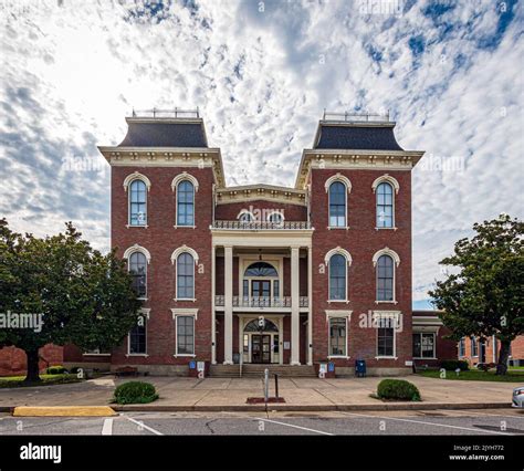 Union Springs, Alabama, USA - Sept. 6, 2022: View of the historic Bullock County Courthouse ...