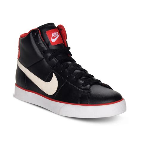 Nike Sweet Classic Leather High Top Sneakers in Black for Men (black ...