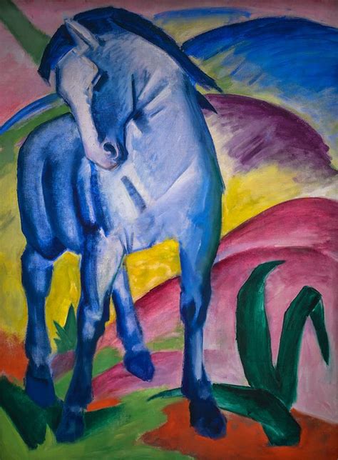 Franz Marc - Blue Horse, 1911 at Lenbachhaus Art Gallery Munich Germany | Franz marc, Blue horse ...