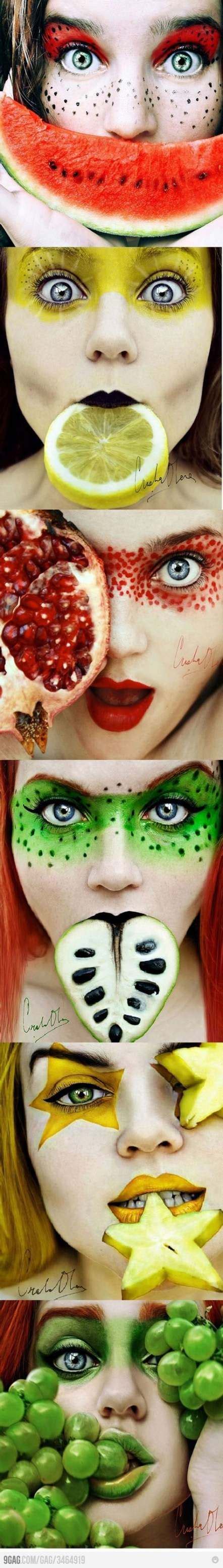 Fruit photography ideas awesome 30 Ideas | Fruit photography, Creative makeup, Makeup art