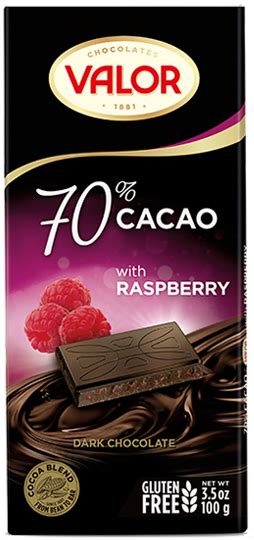 70% Dark Chocolate with Raspberry by Valor Chocolate – Mystery Chocolate