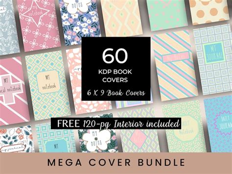 Mega Book Cover Bundle 6x9 KDP Cover KDP Template Amazon - Etsy