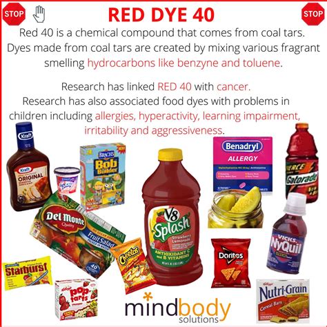 Concerning Food dyes and food fillers | Dye free foods, Red dye free foods, Red dye 40