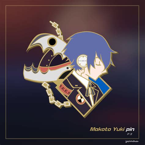 My Makoto enamel pin fanart - Been wanting to do this for ages : r/PERSoNA