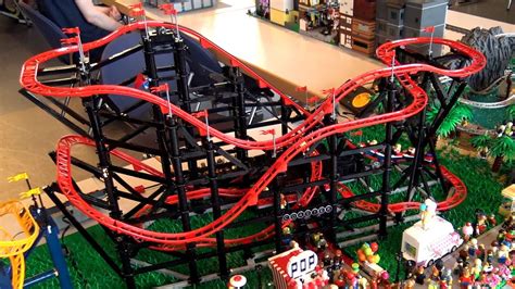 Custom LEGO Big Drop & Looping Roller Coasters