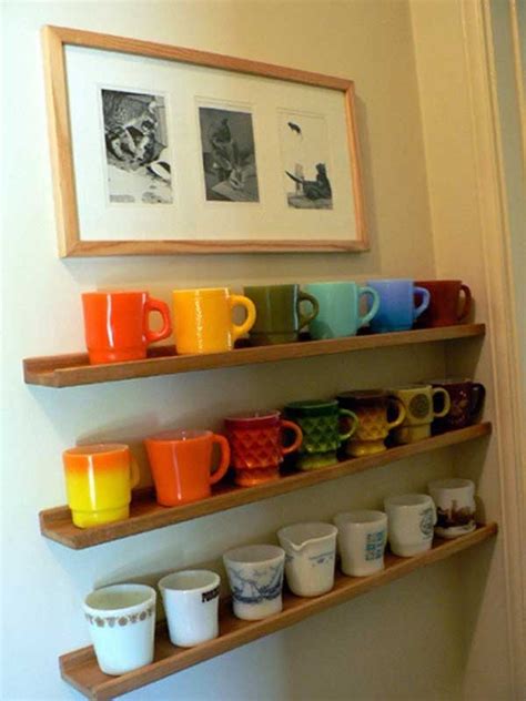 20 Fun and Practical DIY Coffee Mugs Storage Ideas for Your Kitchen ...