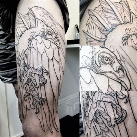 70 Vulture Tattoo Designs For Men - Scavenging Bird Ink Ideas