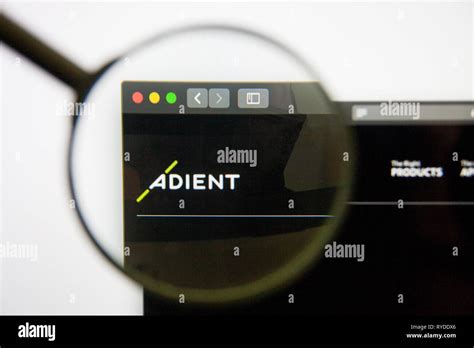 Los Angeles, California, USA - 14 February 2019: Adient website homepage. Adient logo visible on ...