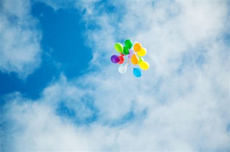 Premium Photo | Balloons in the sky