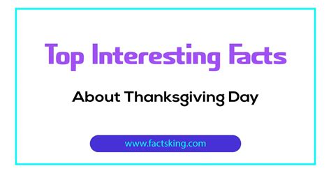 10 Interesting Facts about Thanksgiving Day - FactsKing.com