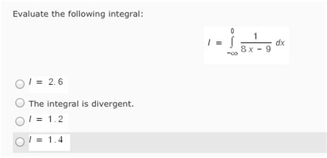 Solved Evaluate the following integral: I = | Chegg.com