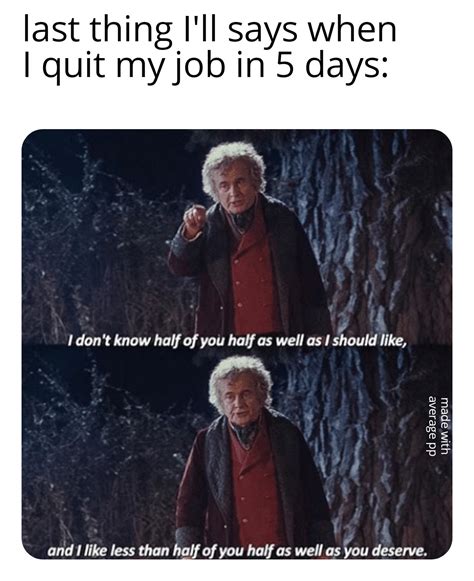 me when I'll quit my job after 4 years : r/memes