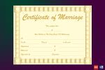 Marriage Certificate Template (Printable In Doc) - GCT
