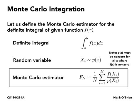 CS184/284A: Lecture 12: Monte Carlo Integration