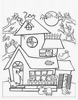 Haunted House Coloring Page Pdf Coloring Pages sketch template