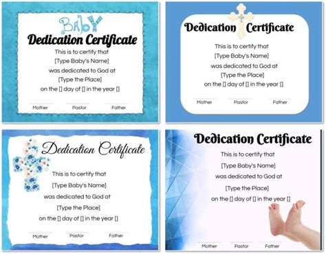 FREE Baby Dedication Certificate | Editable and Printable