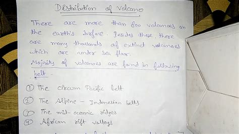 DISTRIBUTION OF VOLCANO (HINDI) (WITH NOTES) - YouTube