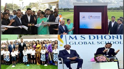 Dhoni Inaugurates Super Kings Academy At MS Dhoni Global School in Hosur - Latest Cricket News ...