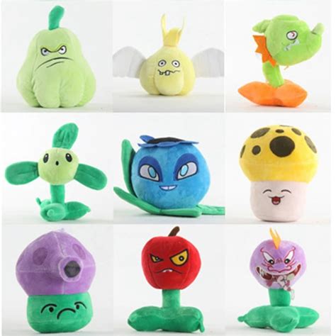 Plants Vs Zombies Plush Toys 16CM Cute Lighting Reed/bamboo Shoot PVZ Soft Plush Stuffed Doll ...