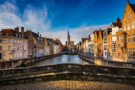 Download City House Building Canal Bridge Belgium Man Made Bruges HD Wallpaper