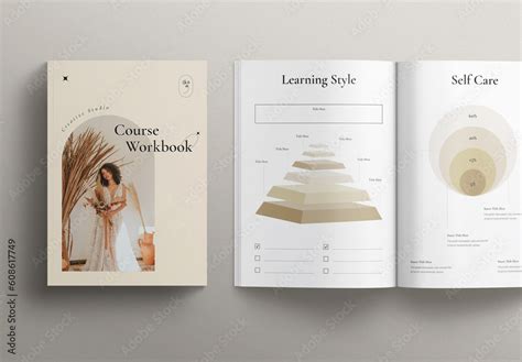 Workbook Layout Design Stock Template | Adobe Stock