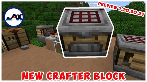 The CRAFTER | New 1.21 Block | Minecraft 1.20.50.21 Preview🔥 - YouTube