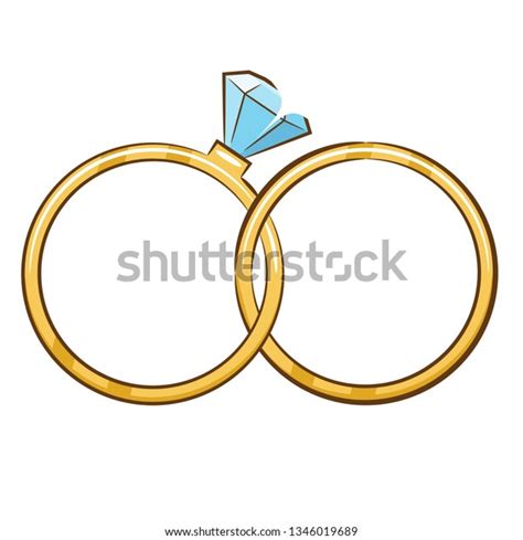 Wedding Ring Vector Stock Vector (Royalty Free) 1346019689 | Shutterstock