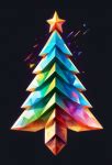 Bright Multicolor Christmas Tree Free Stock Photo - Public Domain Pictures