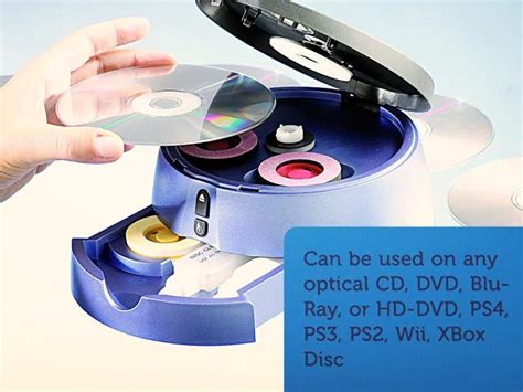 DVD/CD Disc Cleaner and Reconditioner - Cleans Blu-Ray Discs, Music & Media, CDs, DVDs & Other ...