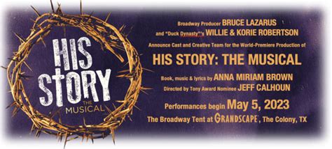 Cast and Creative Team Announced for World Premiere of “His Story: The ...