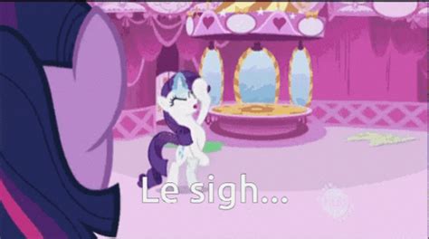 Rarity Le Sigh GIF - Rarity Le sigh We cringe on - Discover & Share GIFs