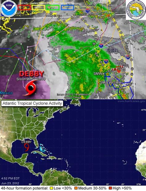 Tropical Storm DEBBY is Born ... http://www.charlottecountyweather.com ...